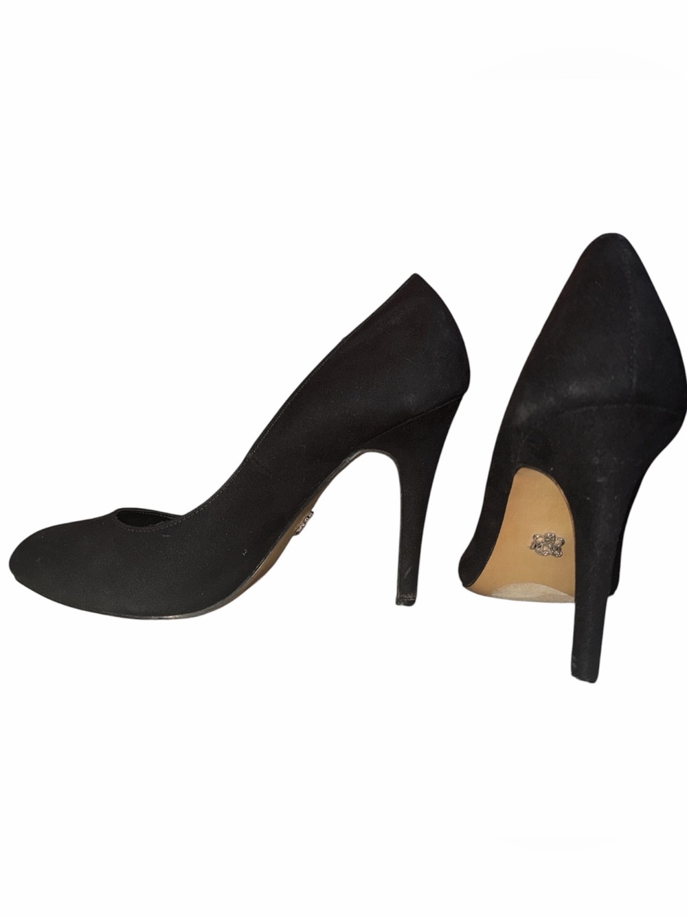 Rock & Republic Black Faux Suede Stiletto Pumps Wonen’s Size 9.5 Formal Wedding